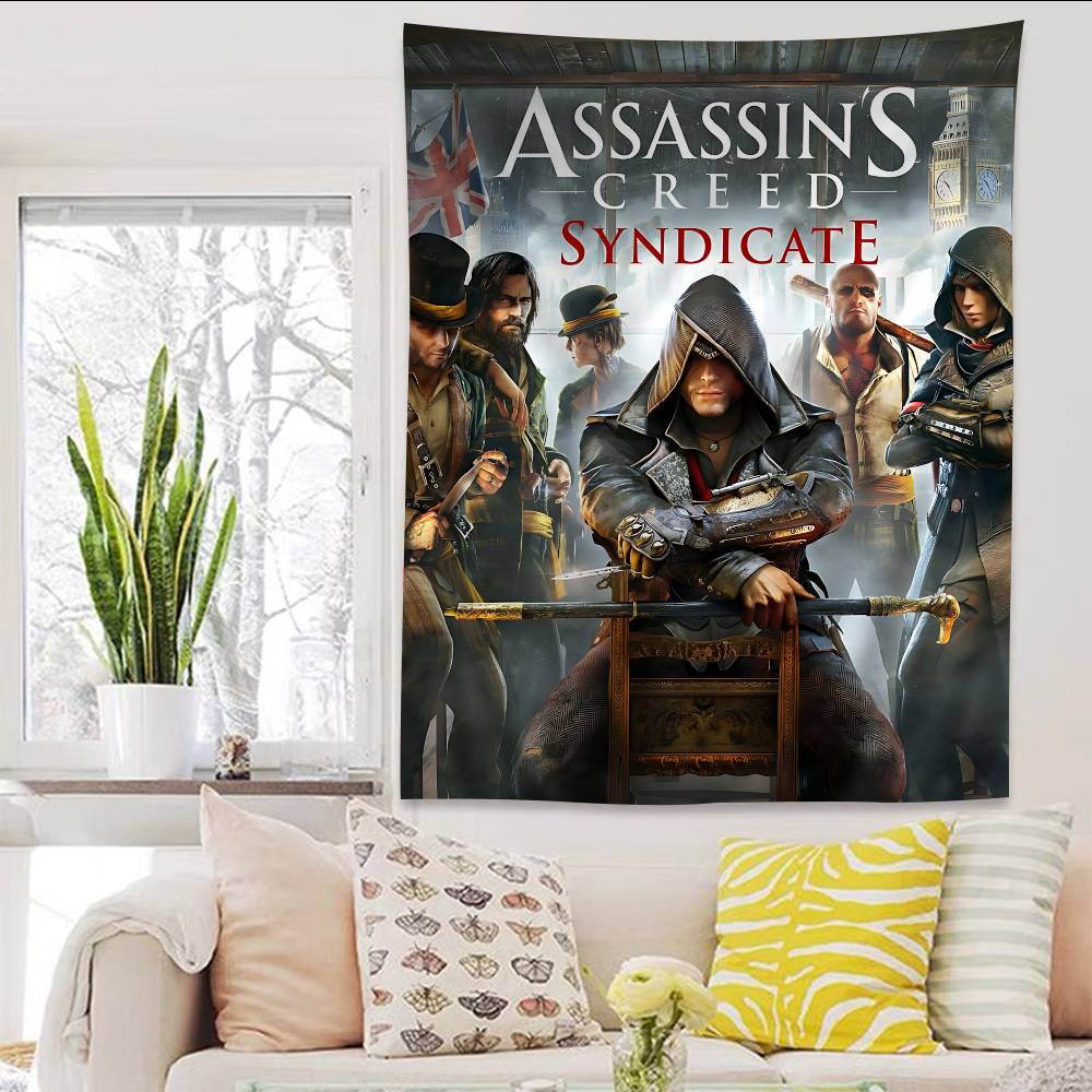 Game Classic AAssassins Cool CCreed Anime Tapestry Hanging Tarot Hippie Wall Rugs Dorm Home Decor