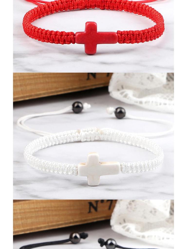 Green and Turquoise Twisted Bow Hand-Woven Bracelet