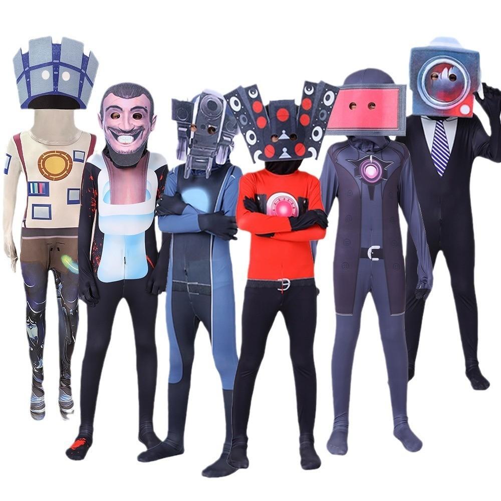 Хелловін Туалетний Чоловік Проти. Комбінезон Чоловік-спостерігач Крос-овер Гаряча Новинка Молочний Шовк Поліестер Спандекс Весна 2023