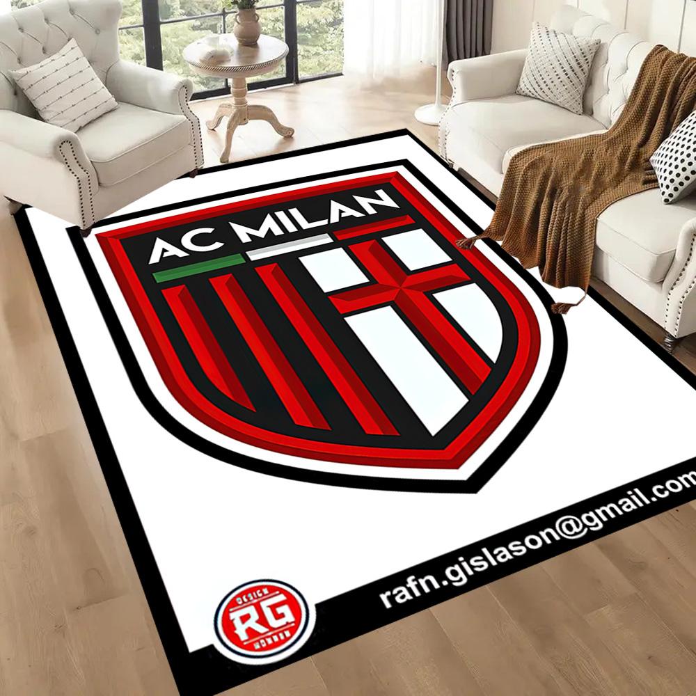 Tappeto Ac Milan Tappeto per Ufficio Adatto per Sala Giochi Studio Soggiorni Balcone Tappeto Antiscivolo Decora Uffici Migliore per Natale