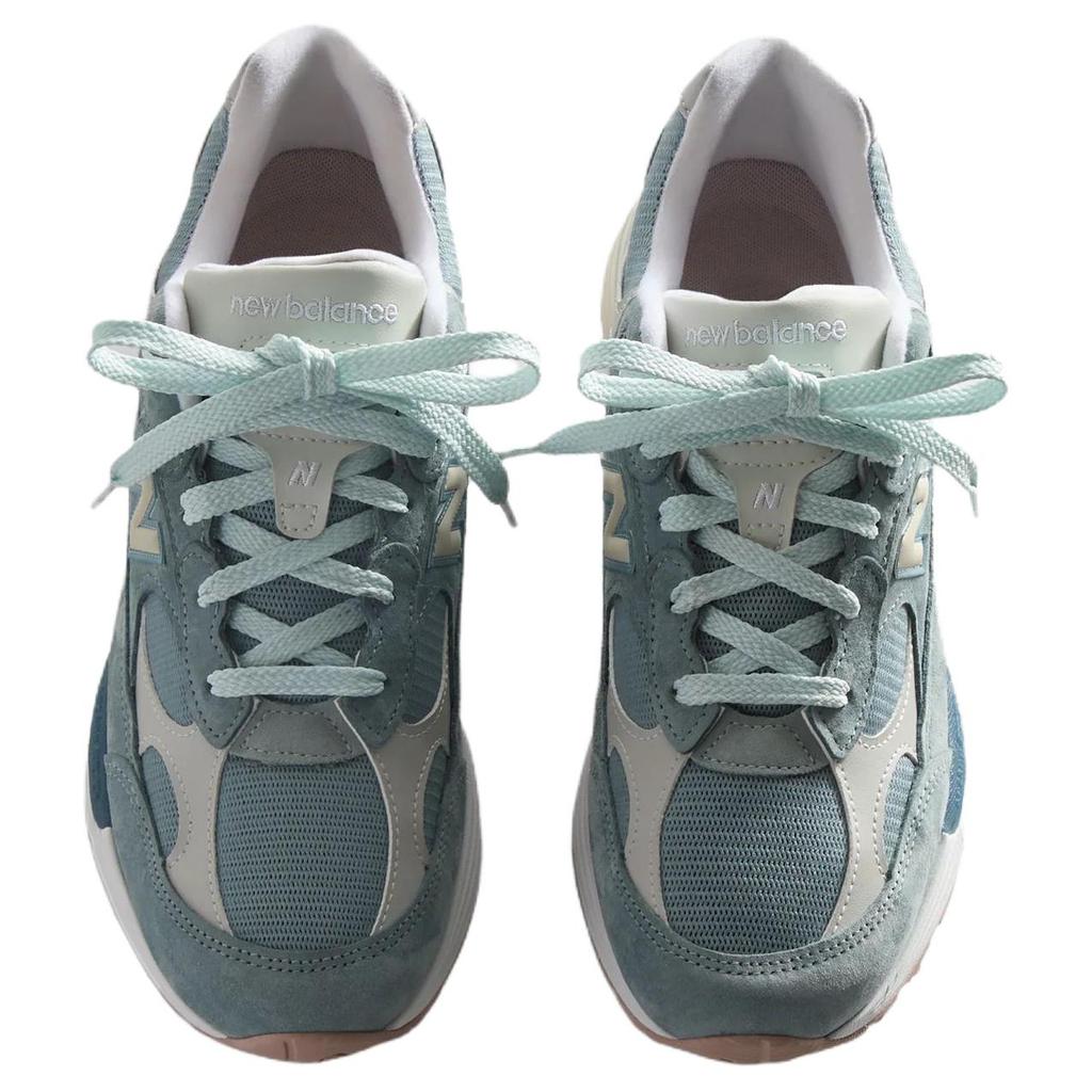 Kith x New Balance 992 Made in USA Pakiet Osaka Męskie Sneakersy Niebieski Egejski-Niebieski Cień-Szary U992KT