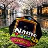 Custom Name Personalized PAC Print Umbrella, Auto Open Close, 8‑Rib Sturdy Frame, Commute Camping Hiking Use, Birthday Gift