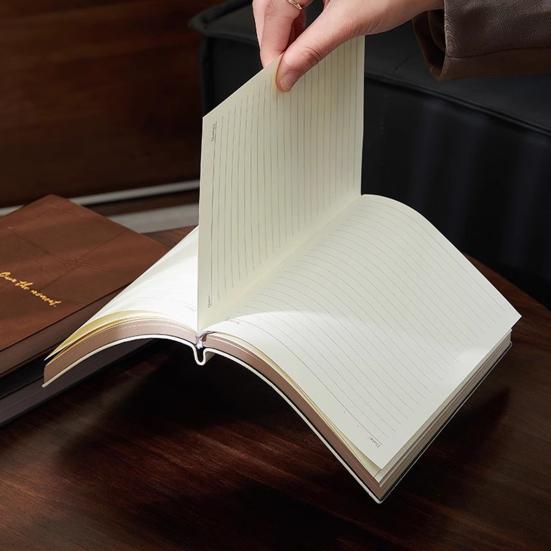 Faux Leather Cover Notebook Smooth Writing Office Notebook Waterproof Writing Diary Personal Use Notepad