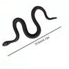 Mini Artificial Simulated Snake Black Rubber Fake Snake Home Decor Garden Decor Stage Props Photography Props Children Toys