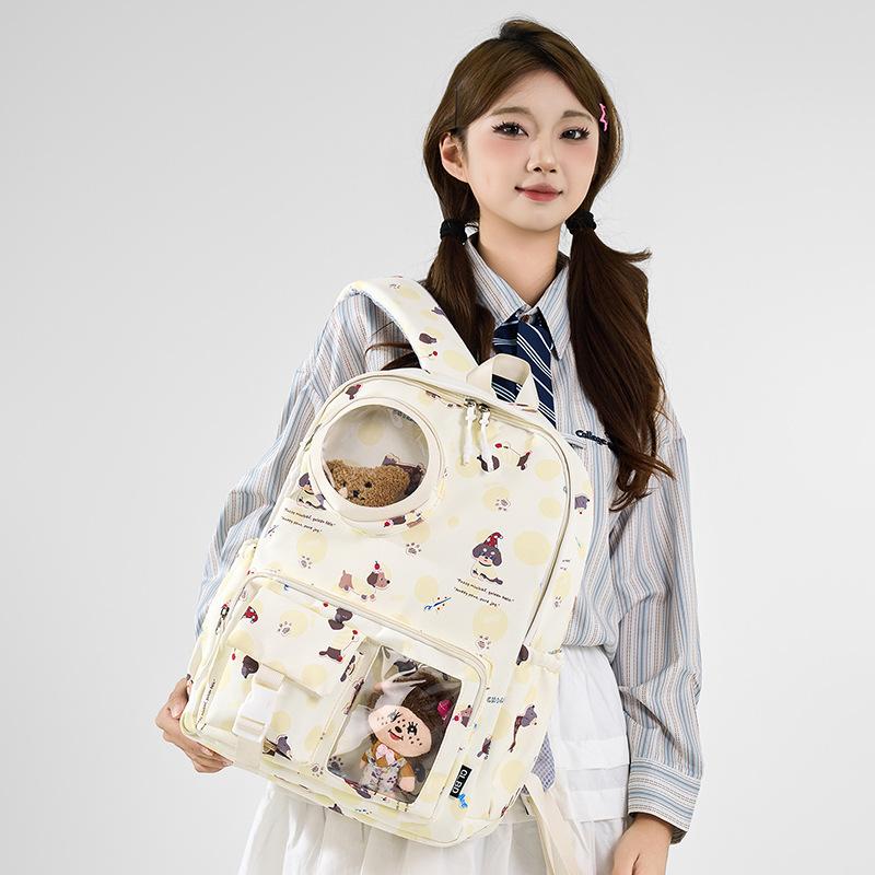 Printed Large Capacity Backpack Travel Cartoon Backpack Student Schoolbag