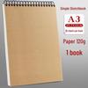 Coil-Bound Hardcover Sketchbook – Multiple Sizes: A3, A4, A5, 4K, 8K, 16K, 32K for Art and Drawing