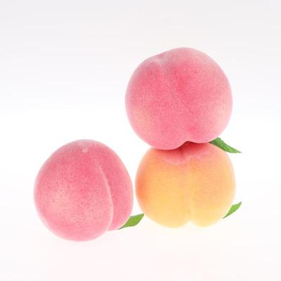 5Pcs 7Cm Artificial Peach Home Kitchen Decoration Fake Fruits Festive Party Supplies Simulation Ornament Pography Props