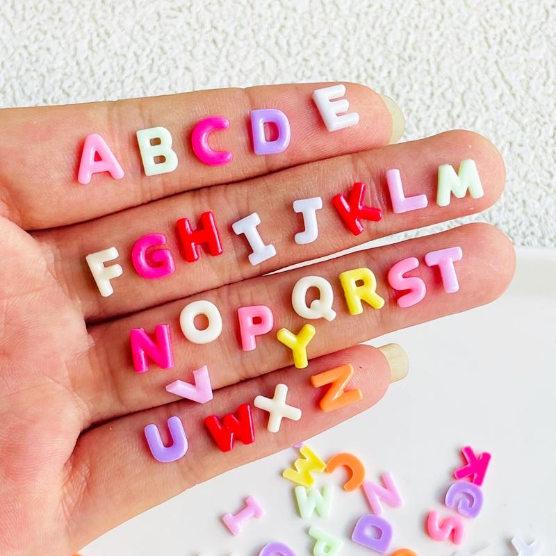150Pcs Cute Mini Color Mini Cartoon Letter Series Nail Flat Bottom Rhinestone Decoration Diy Scrapbook Accessories A114
