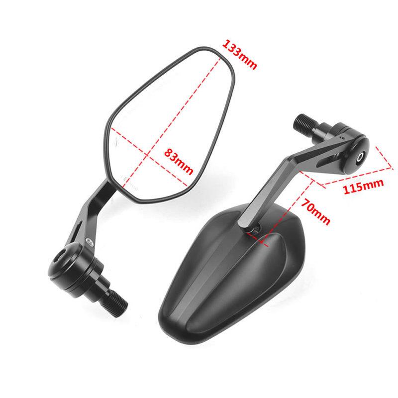 For Yamaha MT-07 MT-09 MT10 FZ1/FZS1000 FZ6 FZ6R XJ6 For TMAX530 TMAX500 Motorcycle Rearview Handle Bar End Mirror Side Mirror