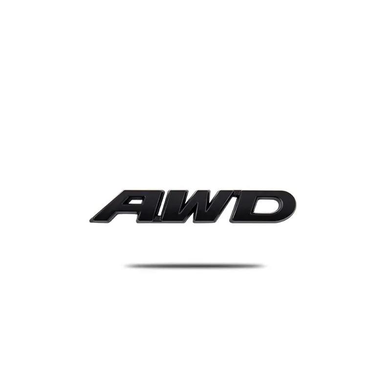 3D Metal AWD Logo Universal Car Emblem Fender Badge Trunk Decal Sticker For VW Toyota Honda CRV XRV MAZDA 4WD SUV 4x4 Off Road zs9