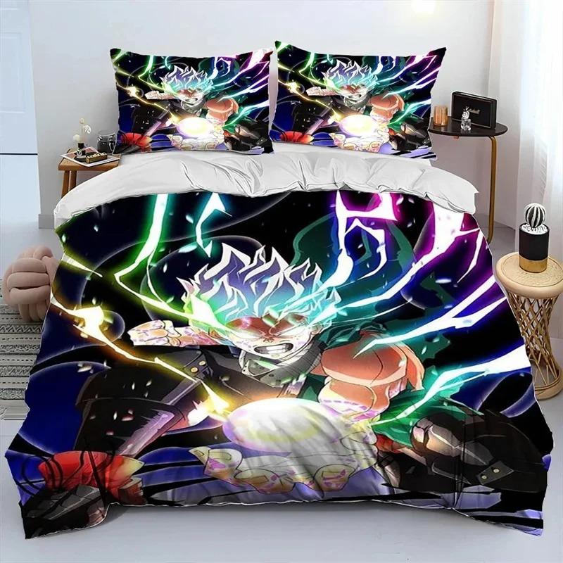Anime My Hero Academia Izu Deku Bedding Collection Boys Girls Twin Queen Size Duvet Cover Pillowcase Bed Kids Adult