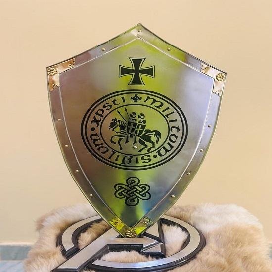 Templar Knight Shield Medieval Knight Holy Cross Templar Shield  Medieval Crusader Armor Shield  Best Gift