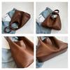 Tote Bag Large Capacity Handbag Korean Style Underarm Packs Casual Lichee Pattern Tote Bag  Women