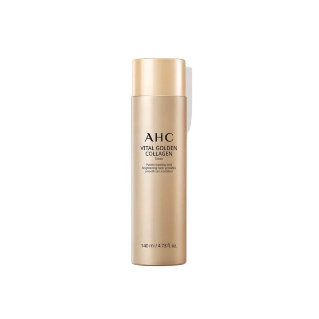AHC Premium Vital Golden Collagen Toner Anti-Aging Hydrating Firming Toner 140ml