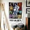 Tapeçaria de Parede Shakira Pendente de Parede Estético Manta de Tecido Impressa Tapeçarias Decorativas para Quarto Sala de Estar Decoração de Casa