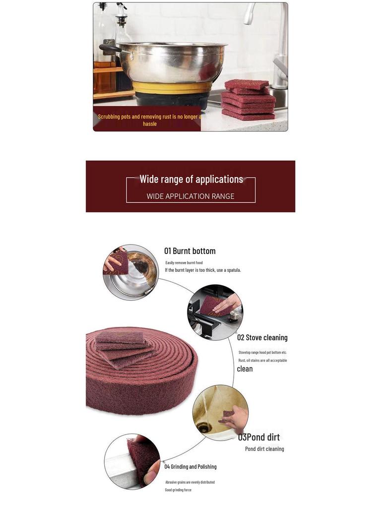 Emery Magic Eraser: Rust Remover & Cleaning Pad, 1m Long