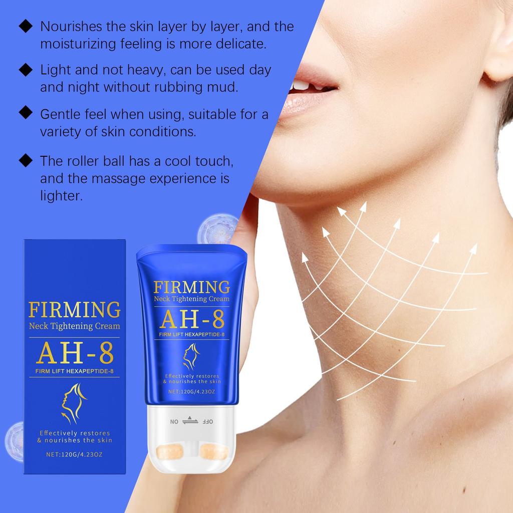 Roller Neck Cream Firming And Lifting Neck Cream Gentle And Hydrating Moisturizing Neck Skin Elastic And Delicate Soothing Roller Cream 120g