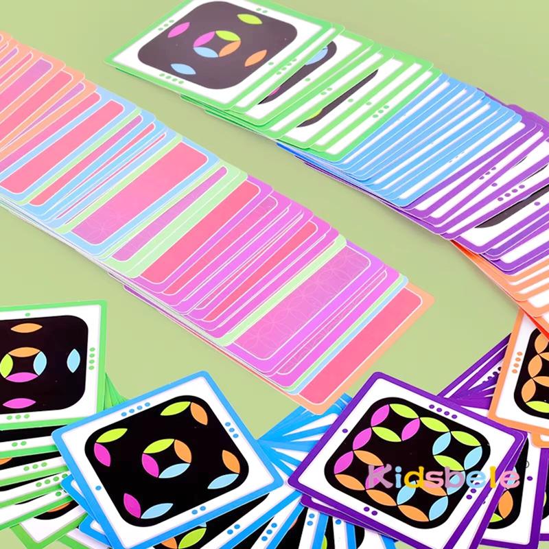 Kids Early Logical Rotating Desktop Game Brain Teaser Toy With Cards Stress Relief Spin Puzzle Game Montessori Learning Toys
