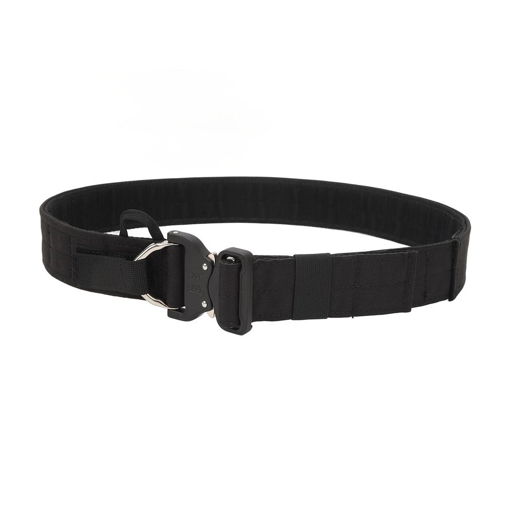 Combat Belt Battle Belt Quick Release 2 Layer Metal Buckle Hook and Loop Multifunctional Rigger Belt for Outdoor Work