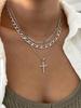 Cross Necklace for Women Stackable Stacked Stacking Layering Layered Necklaces Gold Necklace Cross Pendant Diamond Jewelry Gift