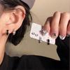 6-Piece Set, Niche Design Sense, High Sense, Personalized Earrings, Versatile Earrings, Annual Tide Ears
