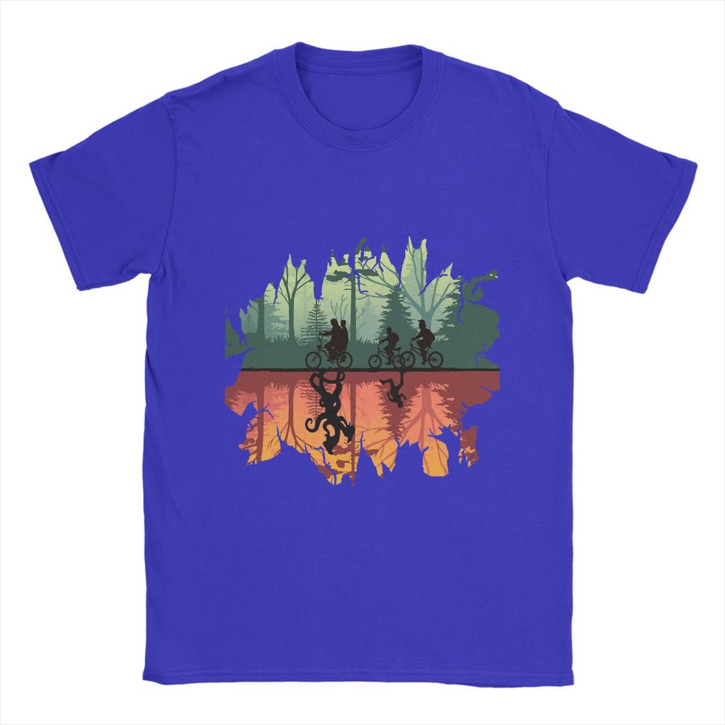 Stranger The Upside Down Pure Cotton T-Shirt For Mens Beach  Y2K Casual T-Shirts Comfortable Popular Tee Wholesale Tops