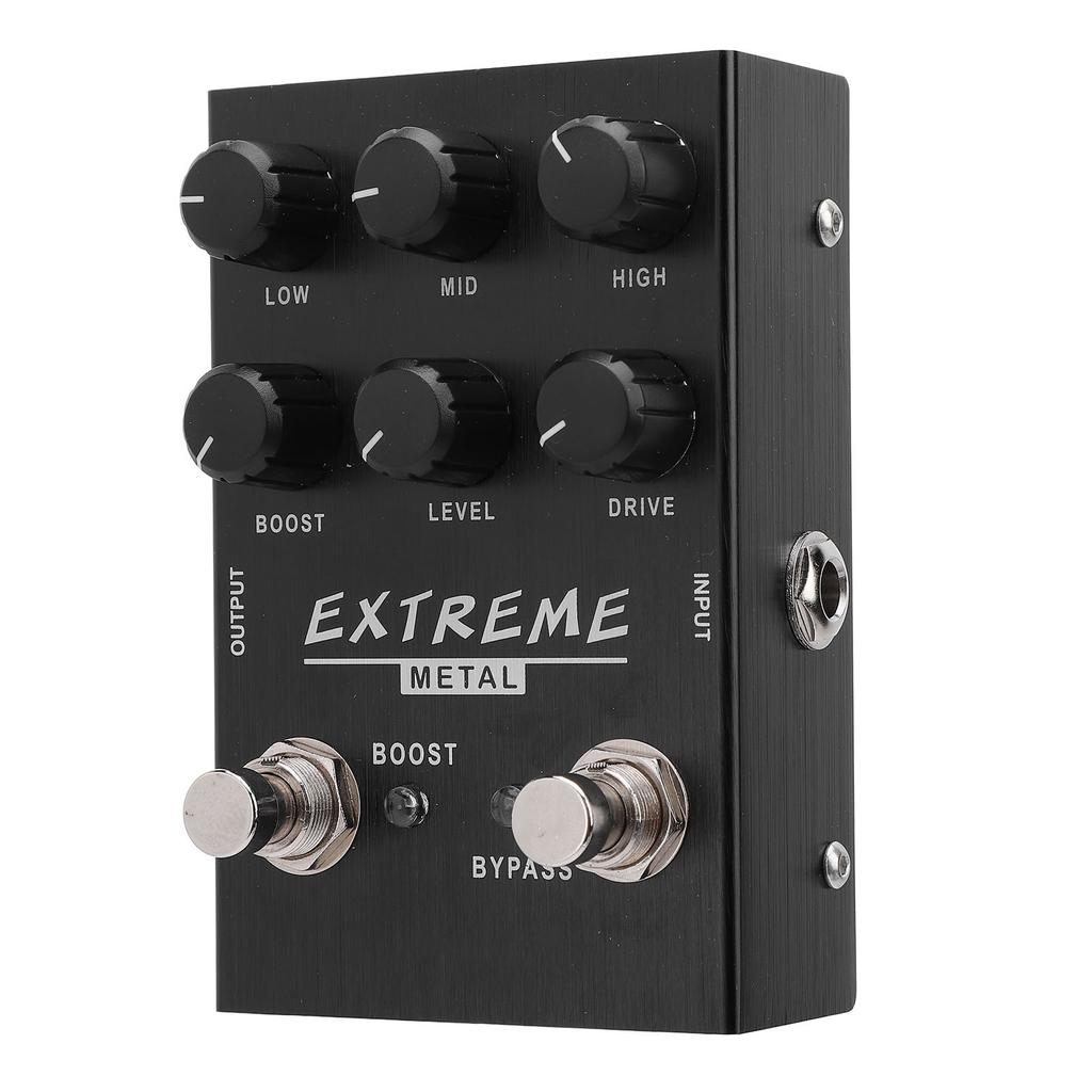 Gitarowy Pedał Efektowy 3-pasmowy EQ Niskie Średnie Wysokie Wzmocnienie Elektryczny Gitarowy Pedał Dystorsyjny DC 9V