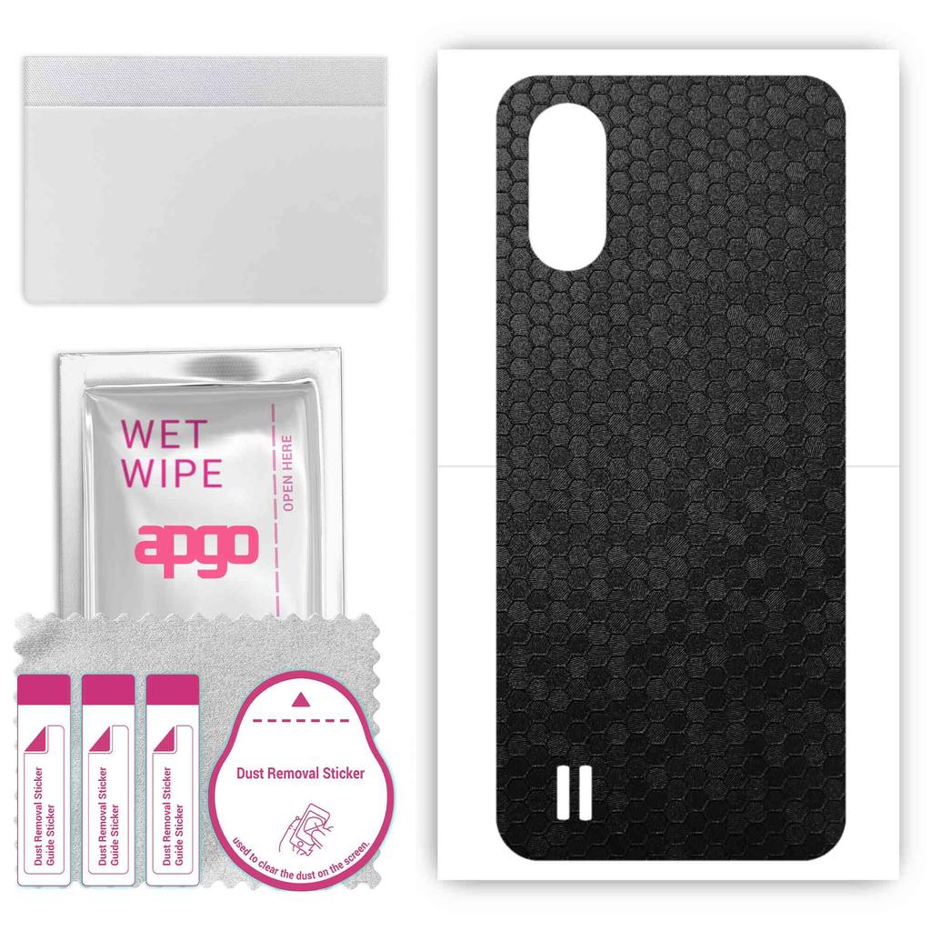 apgo Ochranná samolepka na zadní stranu kompatibilní se ZTE Blade A33s, Obalová fólie, Fólie, Vinyl - Vzor Černá voština