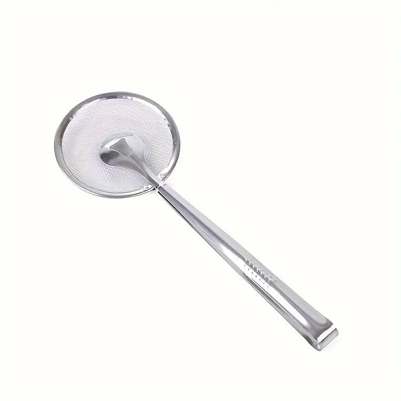 Frying Oil Strainer Spoon Food Strainer, Kitchen Colander Stainless Steel Fried Food Strainer.Kitchen Food Filter Tongs For Frying Food