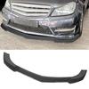 3PCS Front Bumper Lip Spoiler Scratch Resistant Bumper Lip Chin Splitter Kit Replacement for   C‑Class W204  04 2011‑2014
