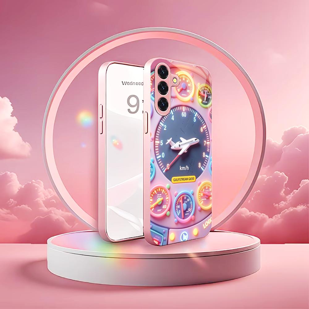 Cute Airplane Instrument phone case s26 ultra case s25 ultra case glass for Samsung Galaxy S26 S25 S24 S23 S22 FE Ultra Plus