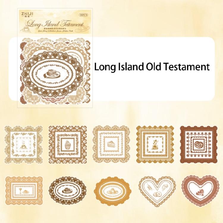 20 Sheets Landscape Sticker Stationery Sticker Scrapbook Sticker Decorative Sticker for Photocards Journal Decoration