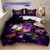 Minecraft End Dimension Adventure Printed 3pcs Bedding Set Soft Microfiber 1 Duvet Cover And 2 Pillowcases Home Bedroom Decor Xmas Gift Ek114