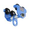 Manual Trolley, 4400 lbs/2 Ton Load Capacity, Push Beam Trolley with Dual Wheels, Adjustable for I-Beam Flange Width 63.5-177.8 mm, Heavy Duty Alloy