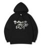 Top Boy Caesars Oversized Brushed Print Hooded Sweatshirt