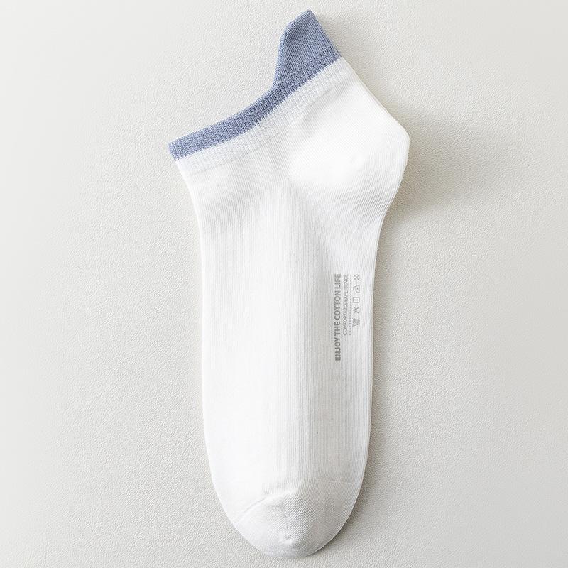 Men's Spring and Summer Cotton Sweat-absorbing Deodorant Breathable Invisible Socks