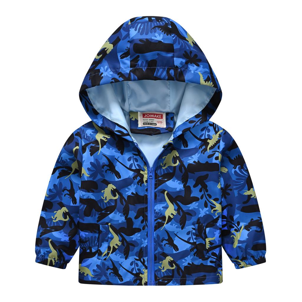 Middle and Large Children Boys and Girls Multi-color Printing Hooded Jacket Light Models of Fashion Jacket Children's Clothing