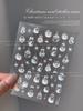 2024 Crystal Diamond Snowflake Nail Stickers - Christmas Tree & Snowman Designs