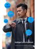Bluetooth Wired Headset with Ultra-Long Battery, Single Ear, In-Ear Design, Vibration Alert, and Retractable for Business Calls.