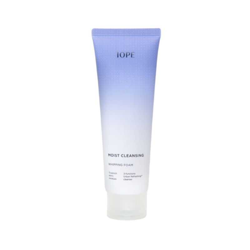 [IOPE] Moist Cleansing Whipping Foam (180ml) – Deep Purifying & Hydrating Facial Cleanser