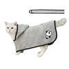 Soft Coral Fleece Cat Cape Hoodie Hairless Cats Warm Indoor Pet Robe Gray Yellow XS S M L XL