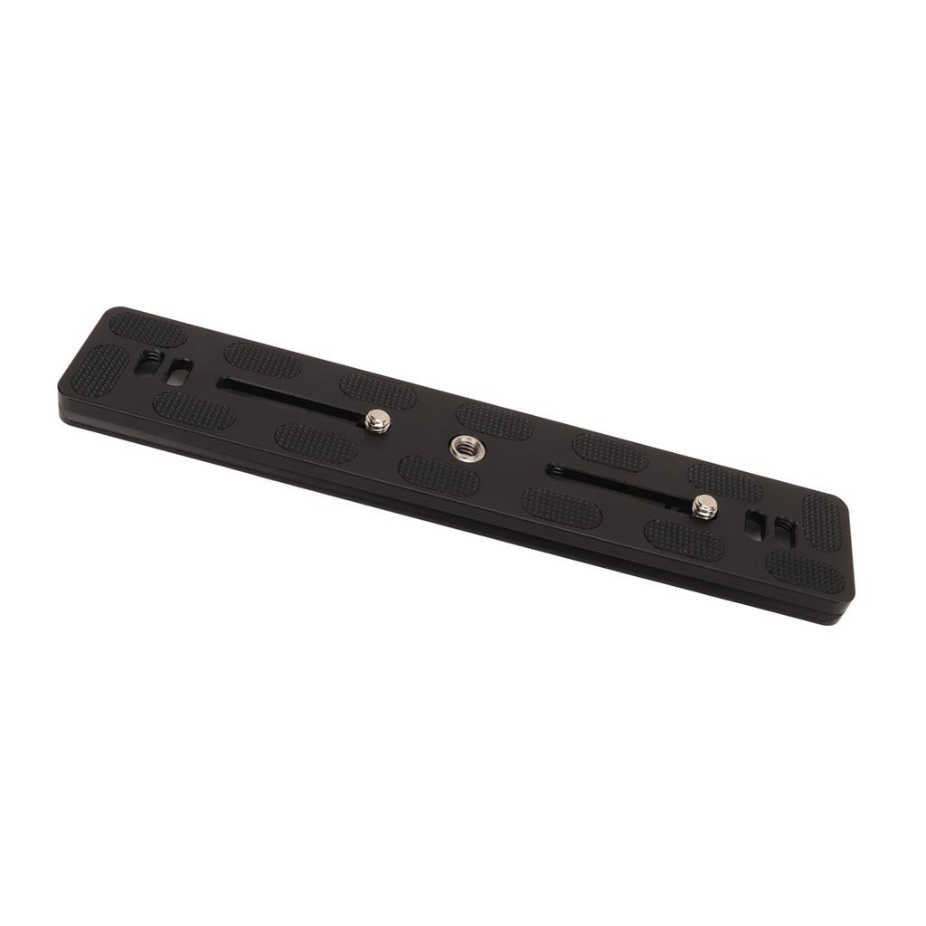 Camera Extended Quick Release Plate Rail Sliding Plate for Arca 1/4 Inch 3/8 Inch Threaded Hole Aluminum 200mm Camera QR Plate