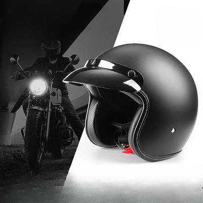 Casque Certifié 3C Casque de Moto Casque de Voiture Électrique Casque de Moto Rétro Tendance