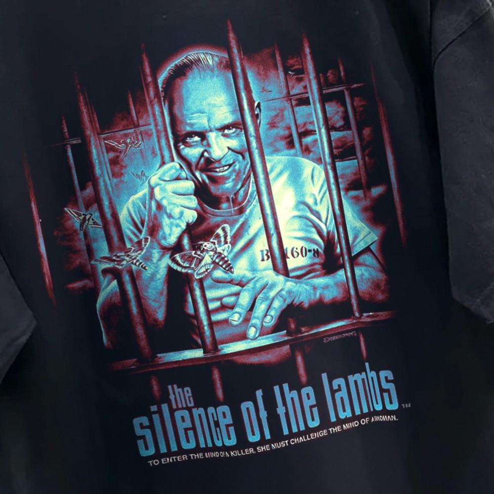 El silencio de los corderos Hannibal Película Retro Vintage Camiseta Estampado Gráfico