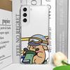 Cartoon Motorcycle Dogs Couple Phone Case for Samsung Galaxy S21 S22 S23 S24 S25 Ultra Plus FE Clear Covers Paired Lovers Fundas