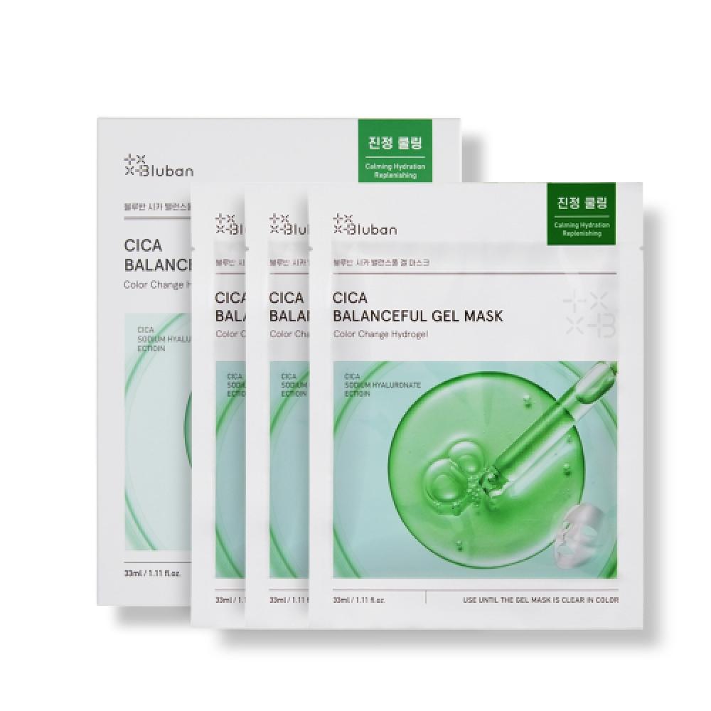 Bluban Cica Balanced Gel Mask [3 Sheets] NONE