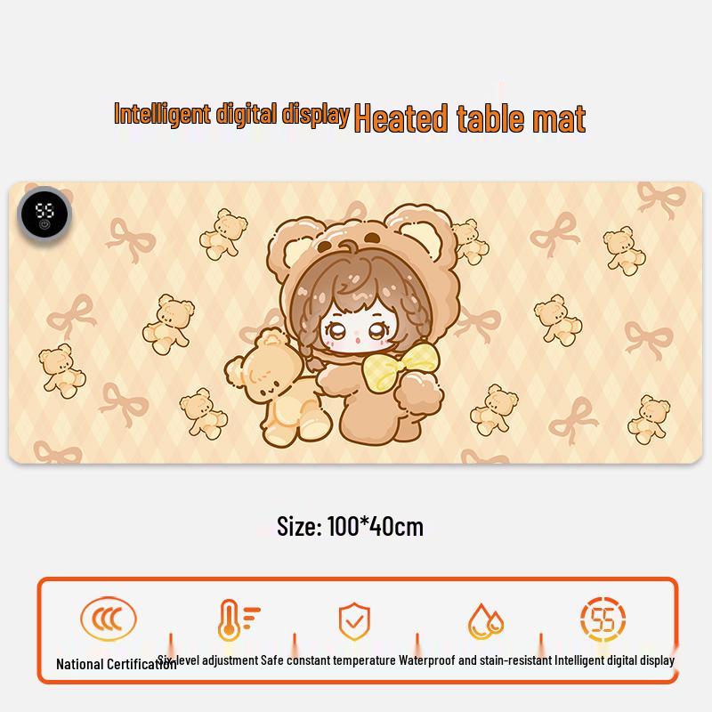 Electric Heating Desk Pad - Warm Mouse Pad for Office & Student Use
