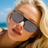 Smart Translation Glasses, AI Smart Glasses Built-in Mic Spker, Support More Than 100 Languages,   Sunglasses for Traveling
