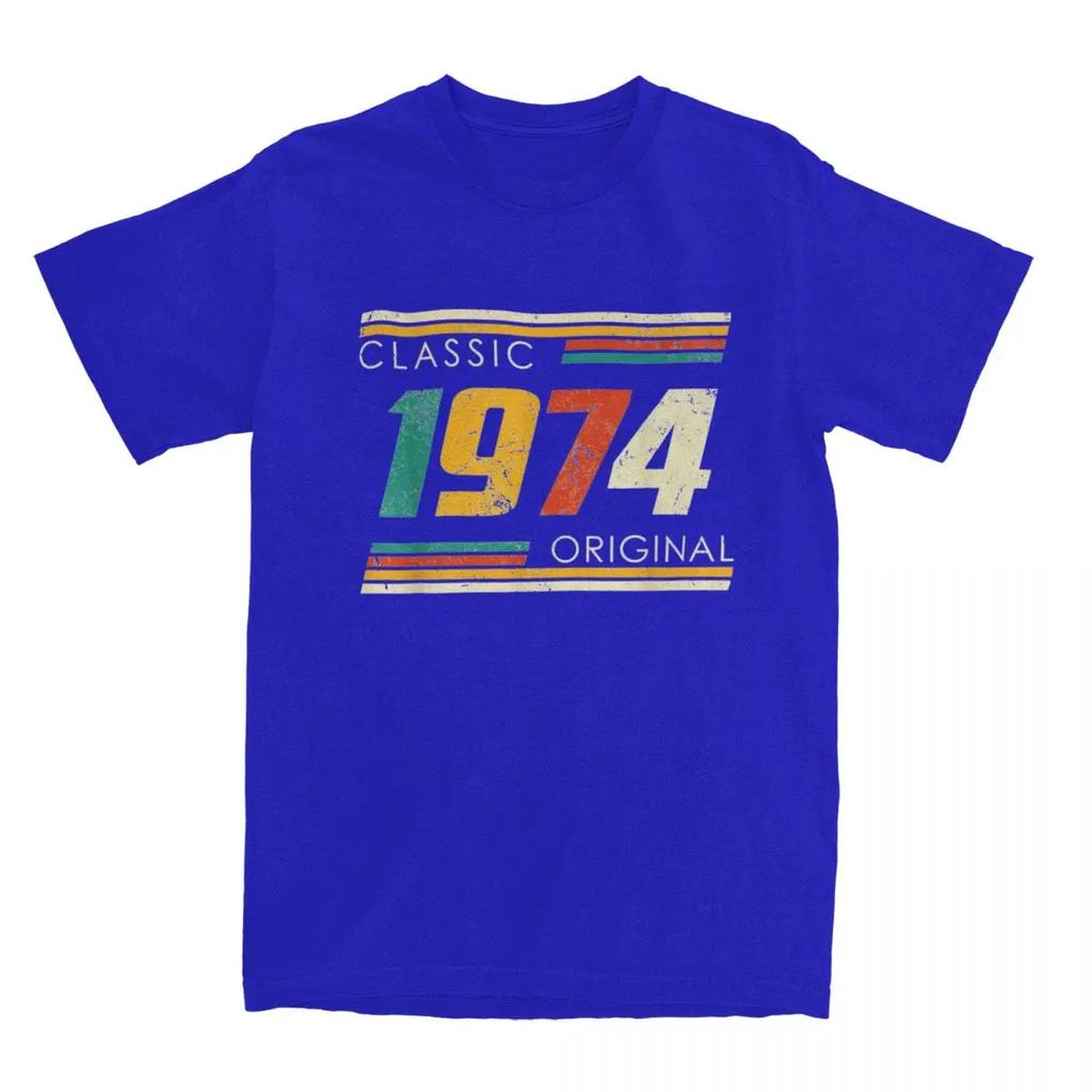 Original Born In 1974 Men Women T Shirts 50 Year Old 50th Birthday Apparel Tees T-Shirts Graphic Printing Clothing