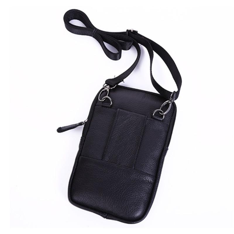 Multifunktions-Schultertasche aus Leder, Umhängetasche, Handtasche, Gürteltasche für Herren, Freizeit, Freizeit